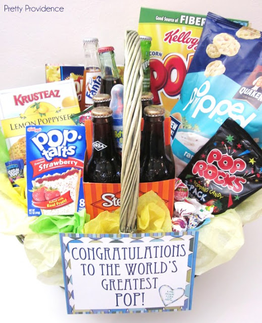 Father's day gift ideas pop gift basket